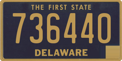 DE license plate 736440