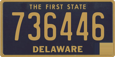 DE license plate 736446