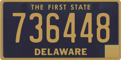 DE license plate 736448