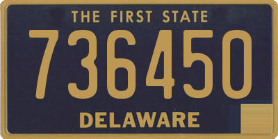 DE license plate 736450