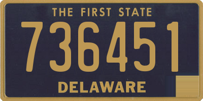 DE license plate 736451