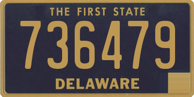 DE license plate 736479