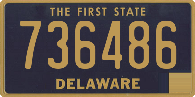 DE license plate 736486