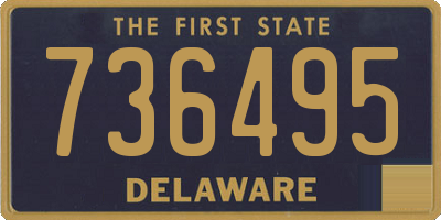 DE license plate 736495