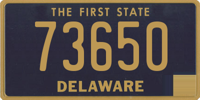 DE license plate 73650