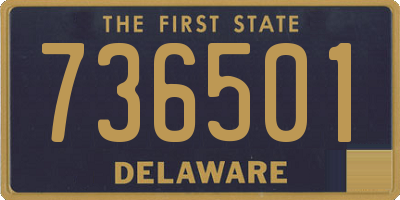 DE license plate 736501