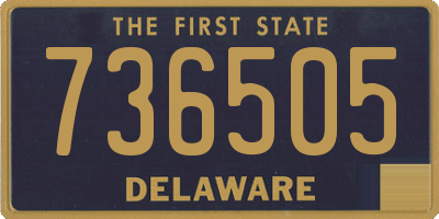 DE license plate 736505