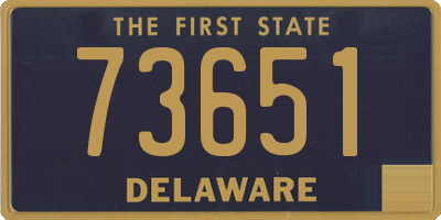 DE license plate 73651