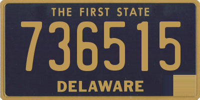 DE license plate 736515