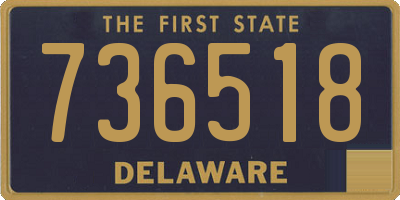 DE license plate 736518