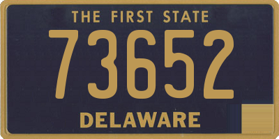 DE license plate 73652