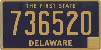 DE license plate 736520