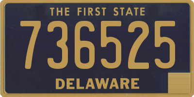 DE license plate 736525
