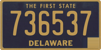 DE license plate 736537