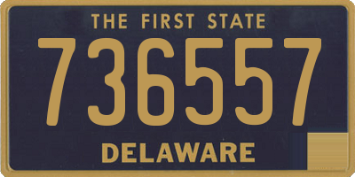 DE license plate 736557