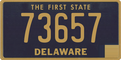 DE license plate 73657