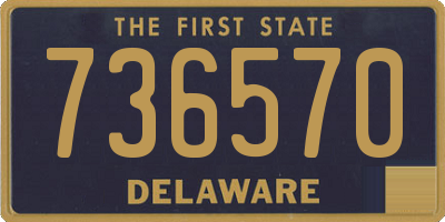 DE license plate 736570
