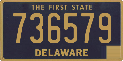 DE license plate 736579