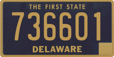 DE license plate 736601