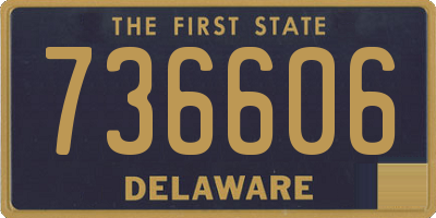 DE license plate 736606