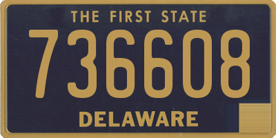 DE license plate 736608