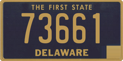 DE license plate 73661