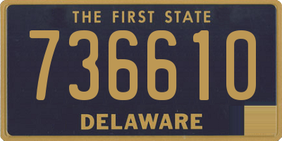 DE license plate 736610