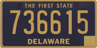 DE license plate 736615