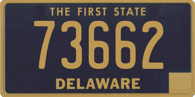 DE license plate 73662