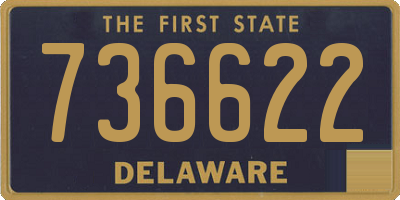 DE license plate 736622