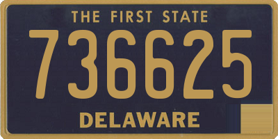 DE license plate 736625