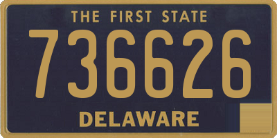 DE license plate 736626