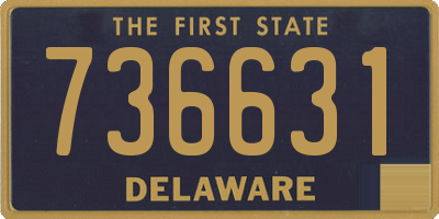 DE license plate 736631