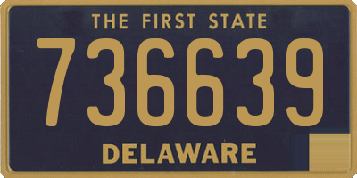 DE license plate 736639