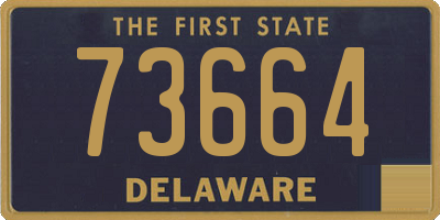 DE license plate 73664