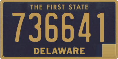 DE license plate 736641