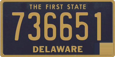 DE license plate 736651