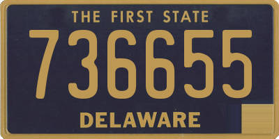 DE license plate 736655