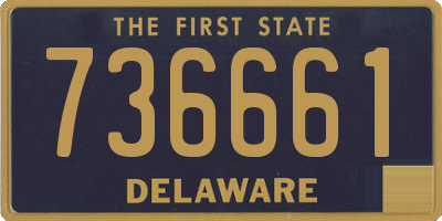 DE license plate 736661