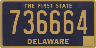 DE license plate 736664