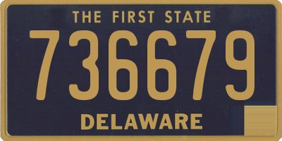 DE license plate 736679