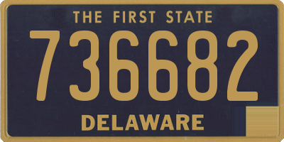 DE license plate 736682