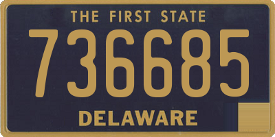 DE license plate 736685