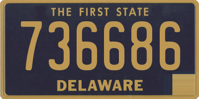 DE license plate 736686