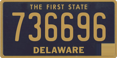 DE license plate 736696