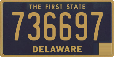DE license plate 736697