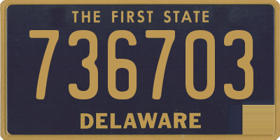 DE license plate 736703