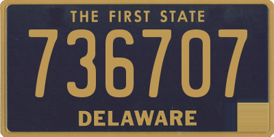 DE license plate 736707