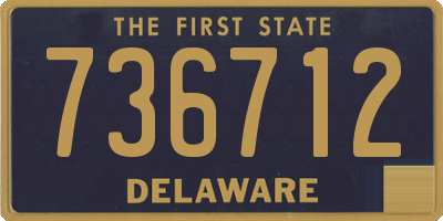 DE license plate 736712