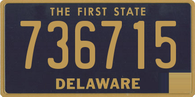DE license plate 736715